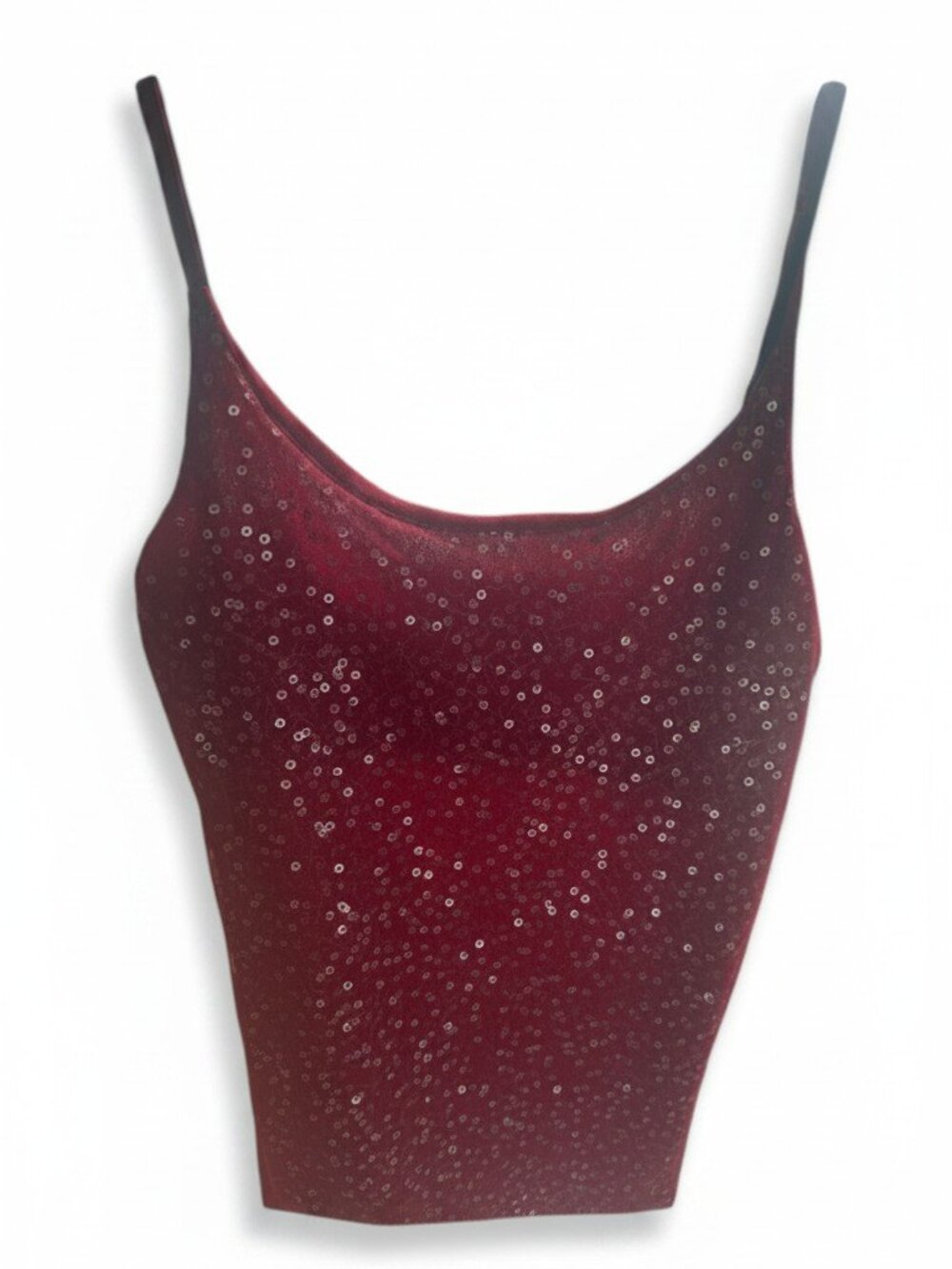 The Limited Burgundy Sequin Camisole